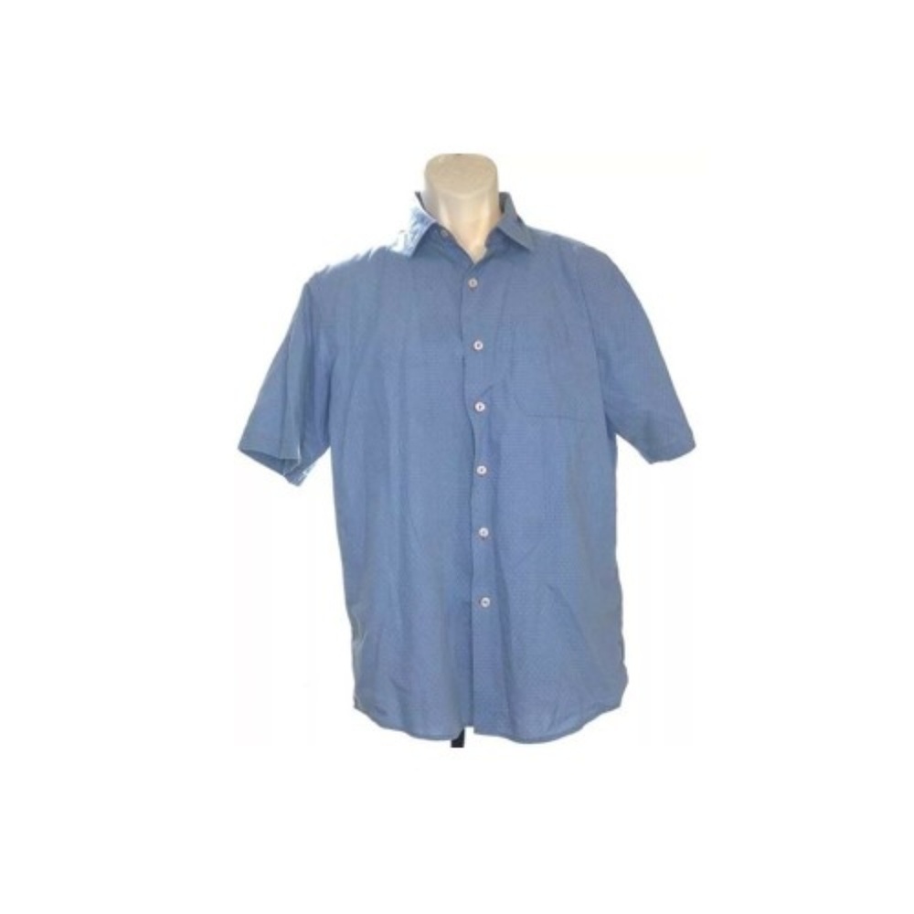Paulo Solari Men's Shirt Modern Fit Button Front  Shirt Size L